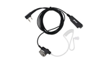 ETMY EJ-C005 k Type Connector 2 Pins Covert Acoustic Tube Surveillance Handfree Headset Earpiece with Ptt Microphone1