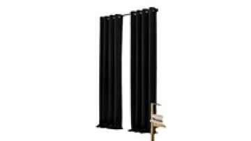 Hot Selling 42*84 Inch Readymade Solid Blackout Curtain For Living Room1