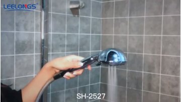 Bathroom High Pressure 6 Spray Settings Handheld Shower Head with Hose and Adjustable Brass Ball Joint Bracket1