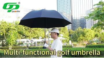 Golf Umbrella with Ball Retriever and UV Protection