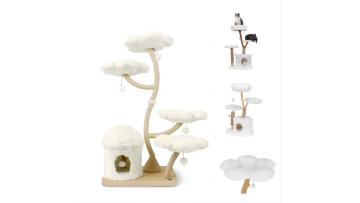 Wood Sisal Large Modern Cat Tree