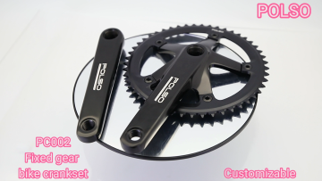 POLSO PC002  Fixed Gear Bike Integrated Crank with bottom Bicycle Parts Crank set1