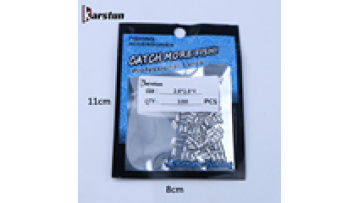 100pcs/bag Aluminum Fishing Single Crimp Sleeves for Tackle Line Connectors1