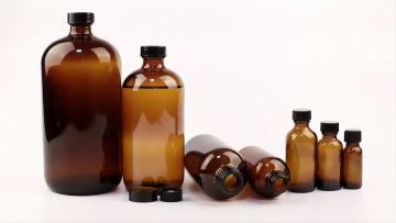 amber glass bottle