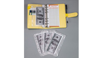 Stylish A6 PU Leather Money Binder with Pen Loops for Family Organization1