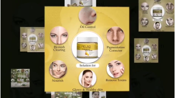 MELAO Vitamin C With Turmeric Skin Whitening Cleanser Face Masks Cream Organic Natural Lightening Vegan Clay Mask Wholesale1