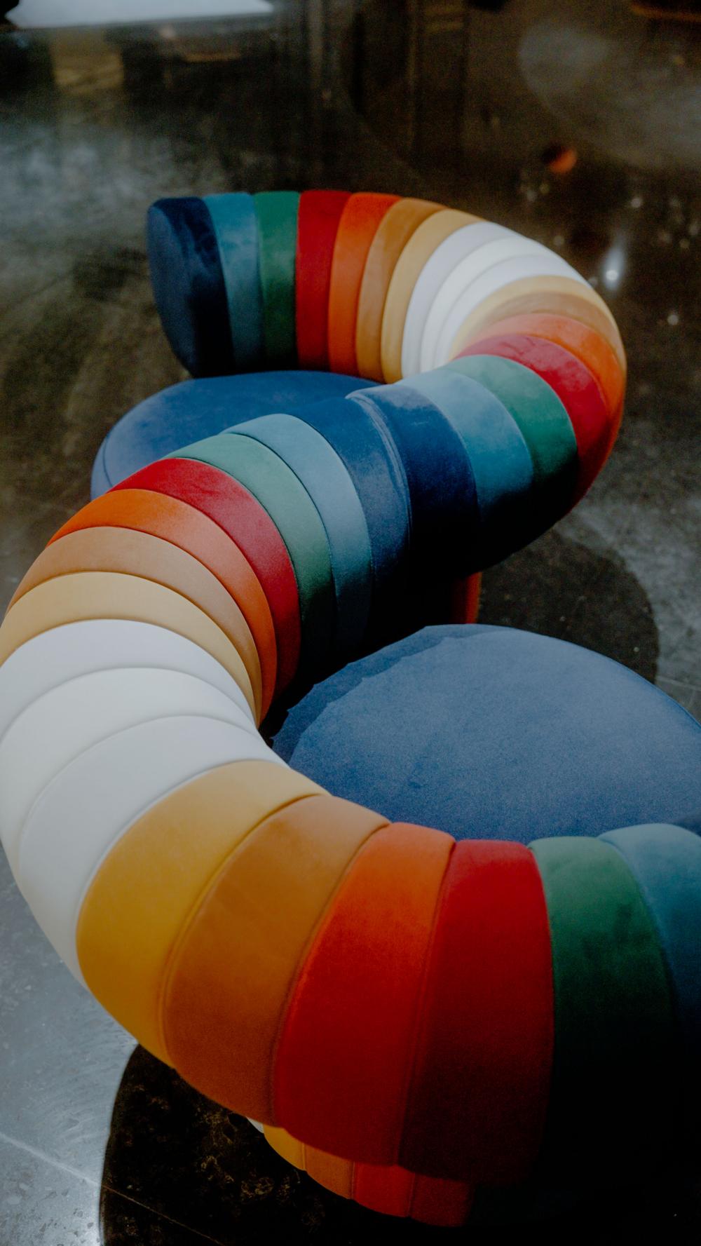 Rainbow Twist Lounge Sofa for Living Room