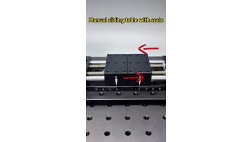 Positive and reverse tooth rod sliding table