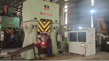 CNC fully hydraulic forging hammer customer on-site production