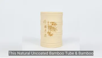 Natural Unpainted Bamboo Tubes and Cups1