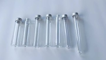 clear pet plastic test tube 