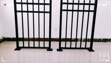 2022 more popular China manufacture Power coating  welded vertical picket slat fence1