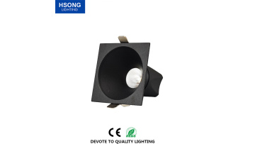 Hsong Lighting - New design white/black embedded led cob downlight trimless downlight 15w for hotel wall washer LED COB Recessed Spotlights1