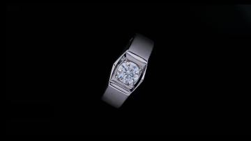 Hot Sale 925 Sterling Silver Mens Wedding Gemstone Ring 1Ct VVS Moissanite Jewelry Men1