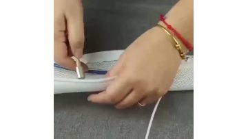 Zipper braided sleeving