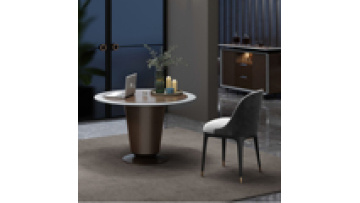 High End Luxury Elegant High Tech Solid Wooden Boss CEO Manager Small Round Office Conference Meeting Table with Power Socket1