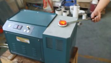 gold smelting induction furnace demonstration