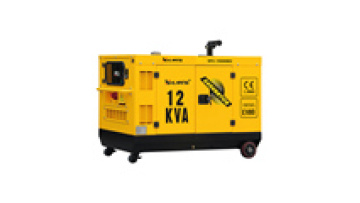 Hot sale 12KVA silent stable power two cylinder water cooled EV80 engine diesel generator with universal wheel1
