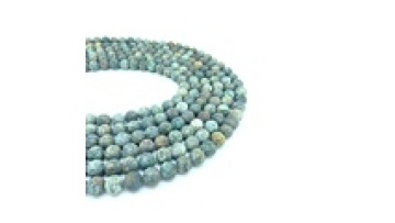 African Turquoise Green Gemstone Beads - DIY Necklace & Bracelet Jewelry1