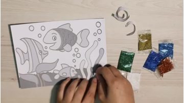 Glitter Powder Sticker Set