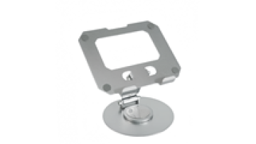 Carbon Steel Metal Adjustable Portable Foldable Pad Holder Stand with Anti slip Silicone Pads Holder for Tablet 360 180 Angle1