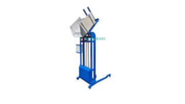 Movable Drum Bin Tipper 660L Material Trash Can Dumper1