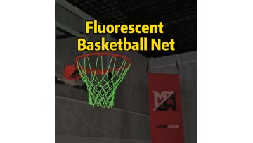 Luminous outdoor indoor light up glow in the dark nylon custom basketball net1