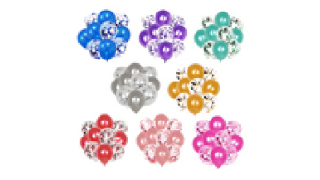 Hot Selling Wedding Decoration - 10pcs 12 Inch Transparent Latex Confetti Balloons1