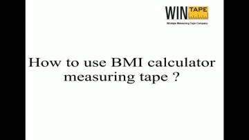 BMI calculator measuring tape