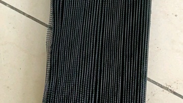 18x18mesh black color fiberglass pleated screen plisse insect window screen1