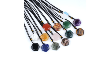 Star of David & Hexagram Necklace Adjustable Colorful Rope SN0589S
