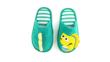 dinosaur slipper front vew