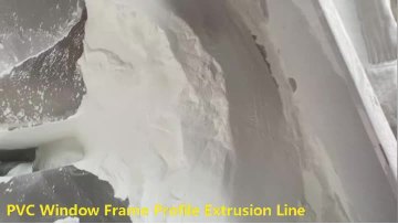 Single cavity PVC window frame production line 