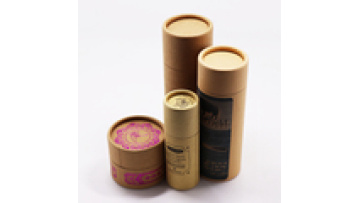 Unique Customized Made Cosmetic Makeup Recycled Kraft Paper Box for Glass Roll on Dropper Perfume Bottle1