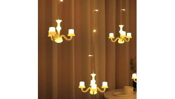 LED Christmas Decoration Garland LED Fairy Curtain Light 8 Modes Candle Holiday Wedding Party Room Decor String Light1