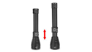 2020 powerful rechargeable self defence security baseball  led torch flash light1