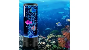 Creative USB Plug Bubble Fish Jellyfish Night Light Gift1