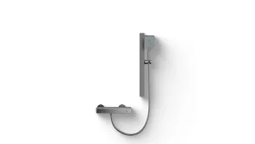Modern High Quality Space Aluminum Wall Mounted Bathroom Shower Set1