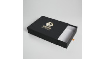 wholesale custom logo print drawer box gold foil LOGO paper cardboard box packaging for clothing shoes1