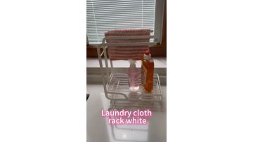 Laundry cloth rack white