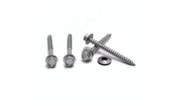 Hexagon Flange Head Tapping Screws Carbon Steel Hexagonal Flange Washer Head Decoration Wood Self Tapping Screws with Washer1