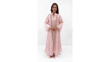 Dubai Luxury Floral Embroidery Abaya Dress