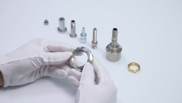 Metal processing parts display
