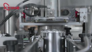 Hot sale milk powder vacuum packaging machine metal can sealing machine with nitrogen1