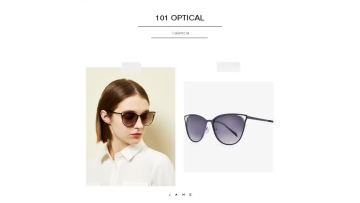 Angular Cat Eye Metal Women's Sunglasses