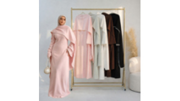 Luxury Dubai Abaya with Beaded Cape for Muslim Women Elegant 2 Piece Set Long Sleeve Modest Belted Dress Islamic Holiday Outfit1