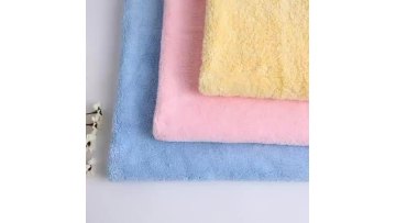 Wholesale 100% Polyester Stretch Super Soft Solid Coral Fleece Fabric For Baby Blanket Cloths1