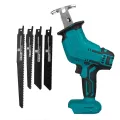 Portable Cordless Electric Saw Reciprocating Saw with 4 Blades Power Tool Wood Metal Cutting Set for Makita 18V Battery