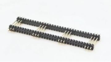 2.0mm Pitch Pin header Connector Dual Row Straight Three Inserted  and Seven Missing Columns SQ0.5mm H4.0mm Double Plastic 2*33P