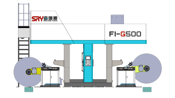 fully automatic roll feeding and rewinding flexographic printing machine with a speed of 400 meters per minute